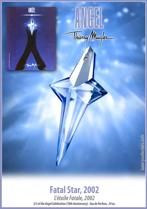 Thierry Mugler Angel Perfume Collector's Limited Edition Bottle 2002 Fatal Star 10 Years Anniversary