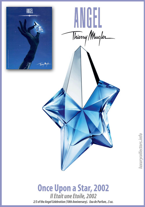 Thierry Mugler Angel Perfume Collector's Limited Edition Bottle 2002 Once Upon a Star 10 Years Anniversary