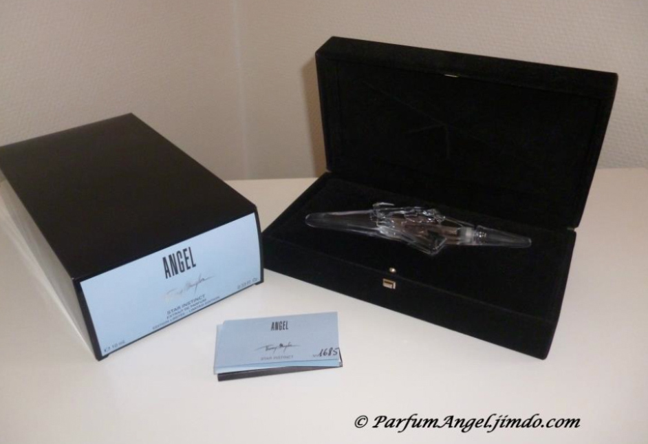 Thierry Mugler Angel Perfume Collector's Limited Edition Bottle 2004 Star Instinct Brosse Box