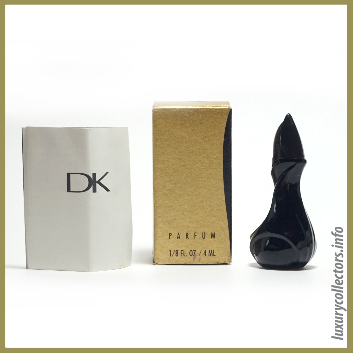 Mini Miniature Donna Karan New York Parfum Limited Edition Perfume Bottle Black box papers certificate