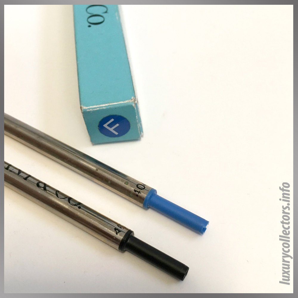 Recharge Stylo Bille 404 Streamerica Tiffany & and Co. Airfflow Ballpoint Pen Stainless Steel 1993 Collection Refill #404 Blue Black Fine