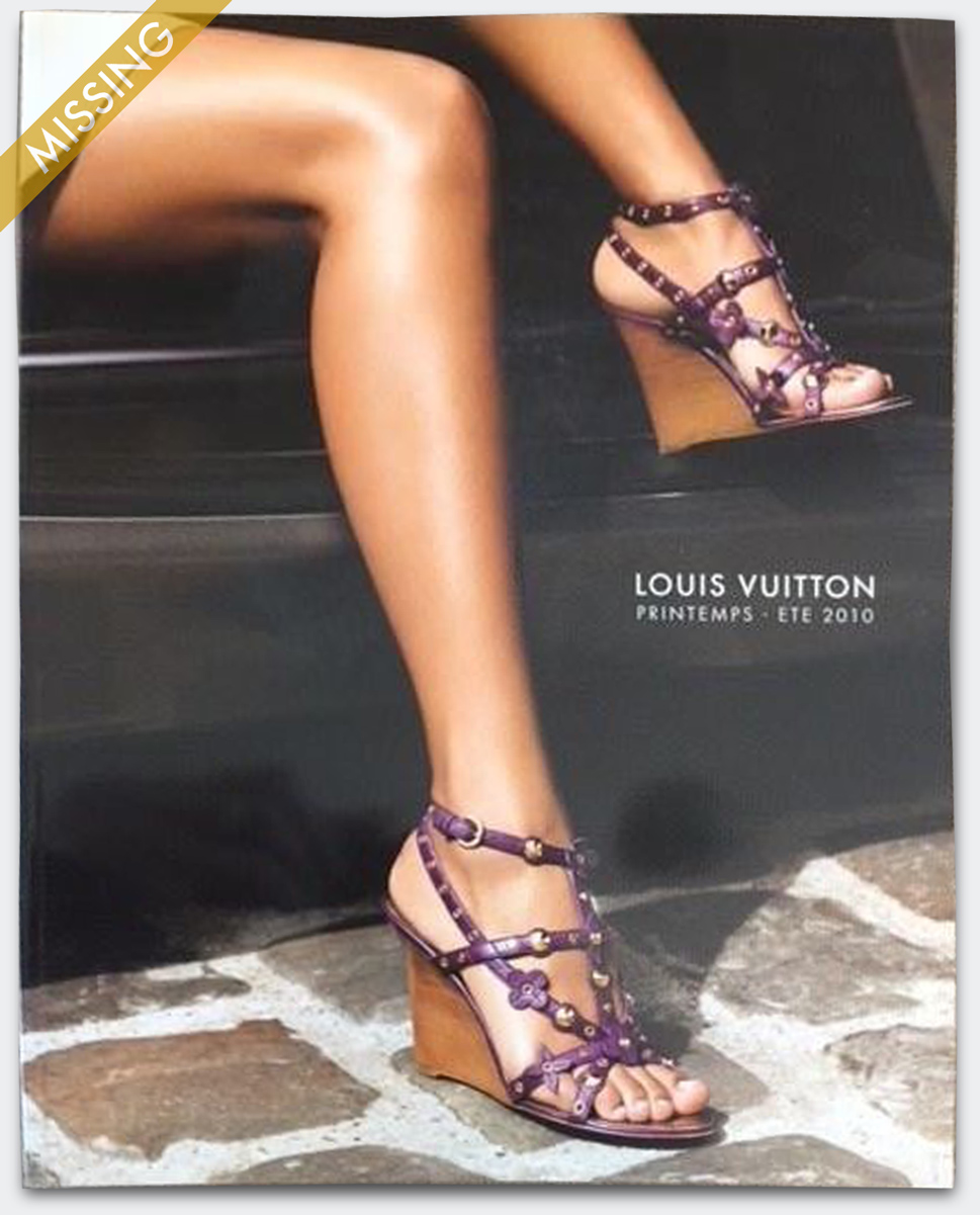 Louis Vuitton Fashion Catalog Spring Summer Men Women RTW Cover Printemps Ete Paris Marc Jacobs 2010 Platform Sandals