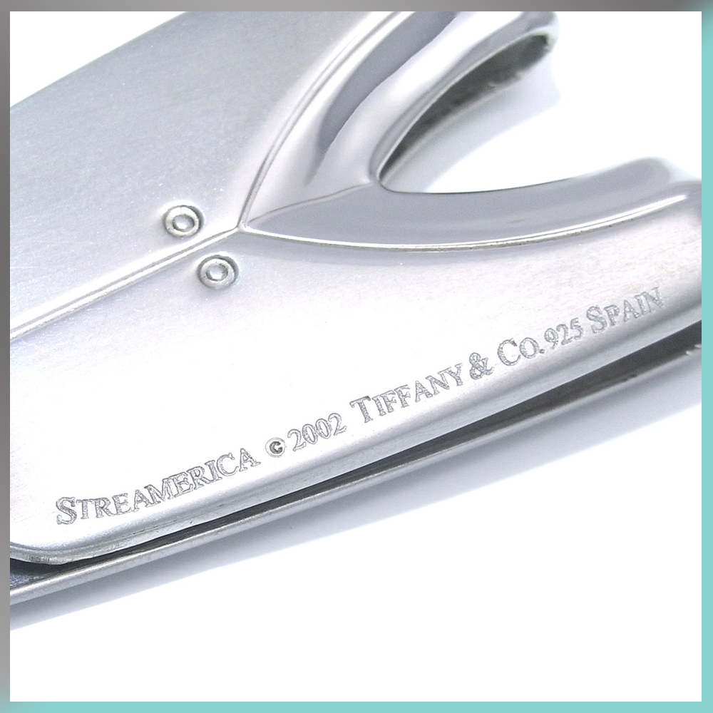 Money Clip Moneyclip Tiffany & and Co. Streamerica Sterling Silver Collection 2002 .925 Money Clip Spain