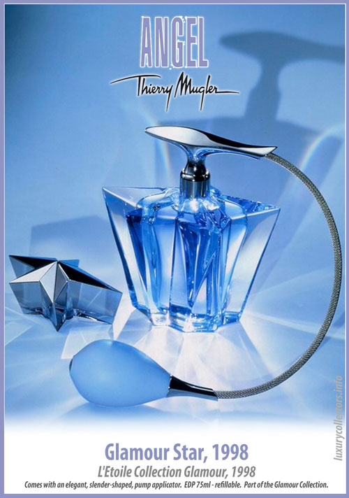 Thierry Mugler Angel Perfume Collector's Limited Edition Bottle 1998 Glamour Star