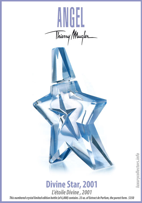 Thierry Mugler Angel Perfume Collector's Limited Edition Bottle 2001 Divine Star