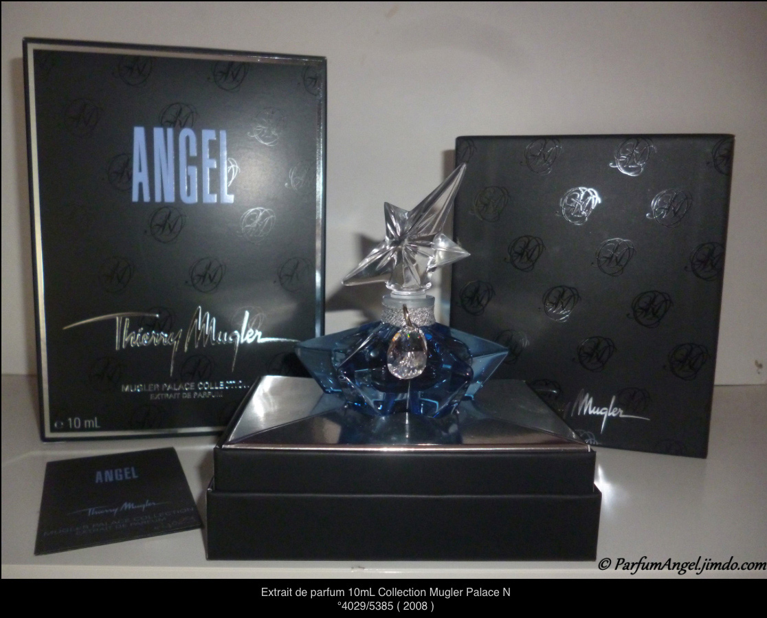 Thierry Mugler Angel 20 Years Perfume Collector's Limited Edition Bottle 2008 Superstar Deluxe Palace Collection Extrait de Parfum 2009 Box Swarovski