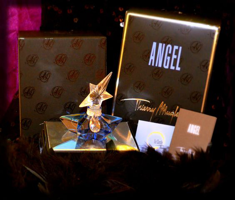 Thierry Mugler Angel 20 Years Perfume Collector's Limited Edition Bottle 2008 Superstar Deluxe Palace Collection Extrait de Parfum 2009 Box Swrovski