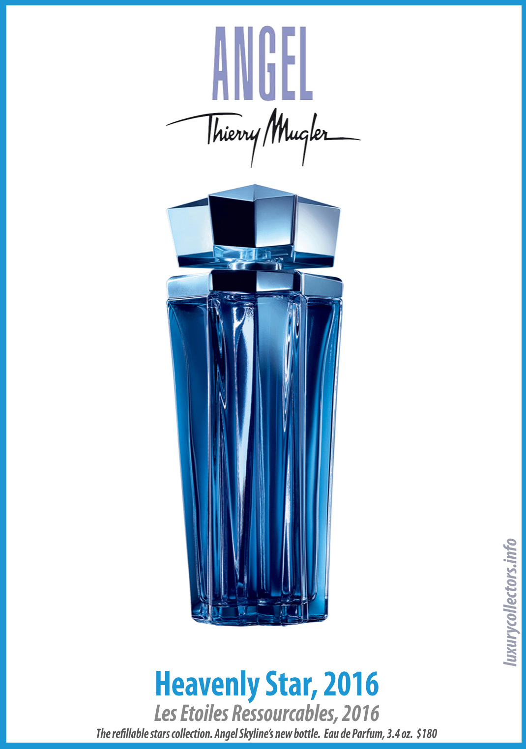 Thierry Mugler Angel Perfume Collector's Limited Edition Bottle 2016 Heavenly Star