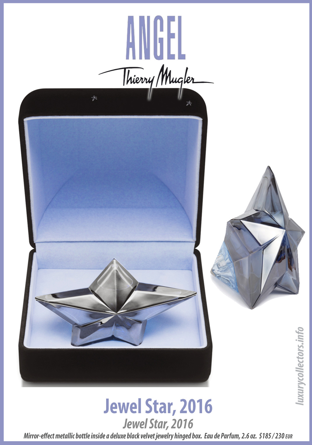 Thierry Mugler Angel Perfume Collector's Limited Edition Bottle 2016 Jewel Star