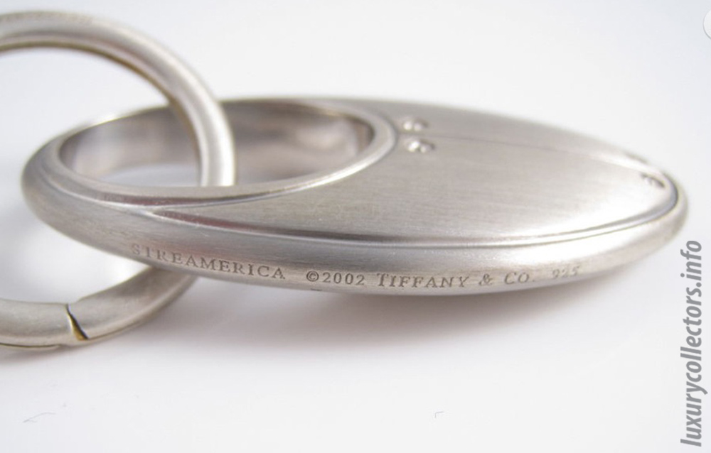 Tiffany & Co. Streamerica Oval Key Ring in Sterling Silver