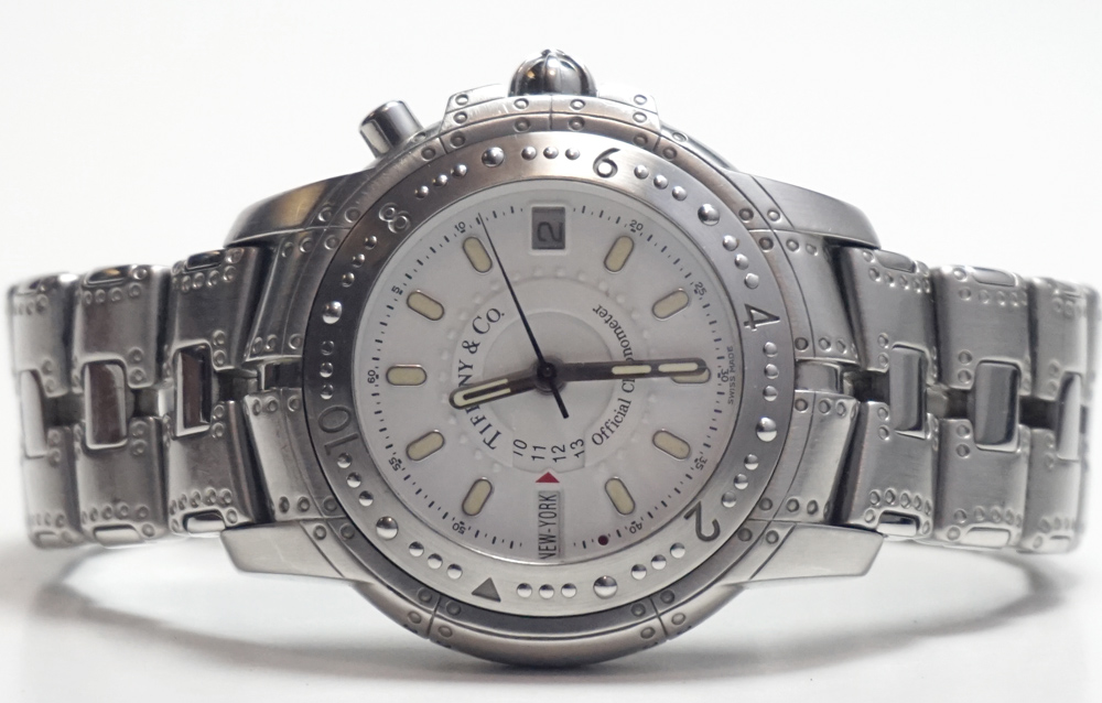 Tiffany & Co. Streamerica World Time Watch in Stainless Steel