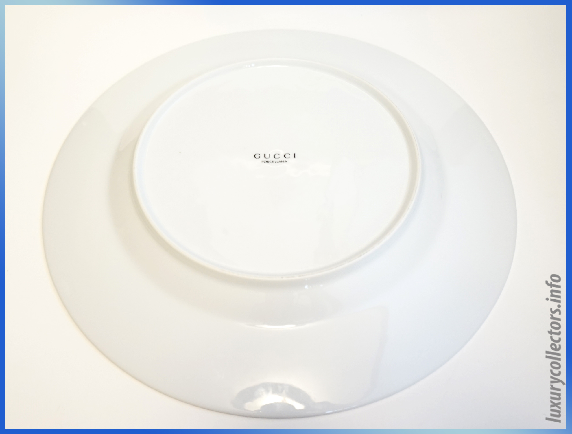 Gucci Home Housewares Tea Pot Coffee China Porcellana Cake Platter Plate Serving Underside