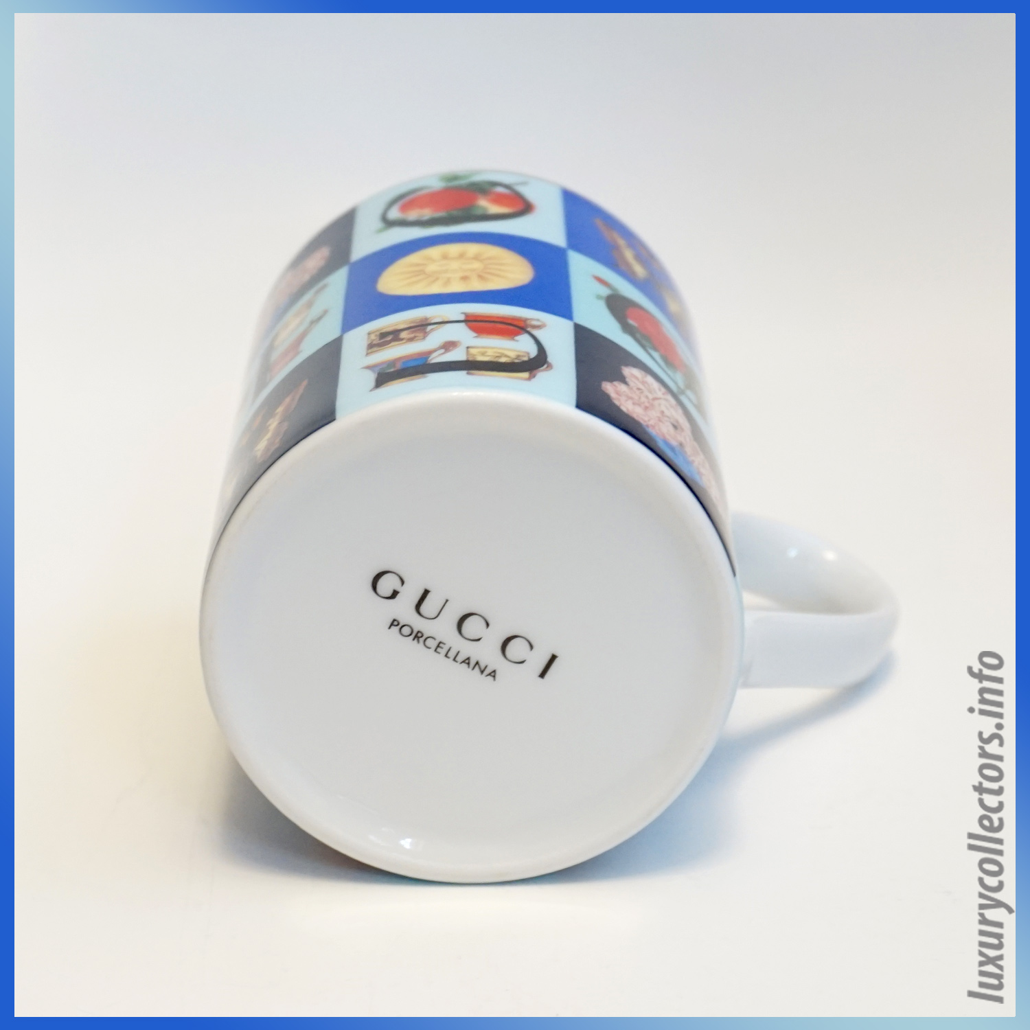 Gucci Home Housewares Tea Pot Coffee China Porcellana Coffee Mug Cup Underside Bottom