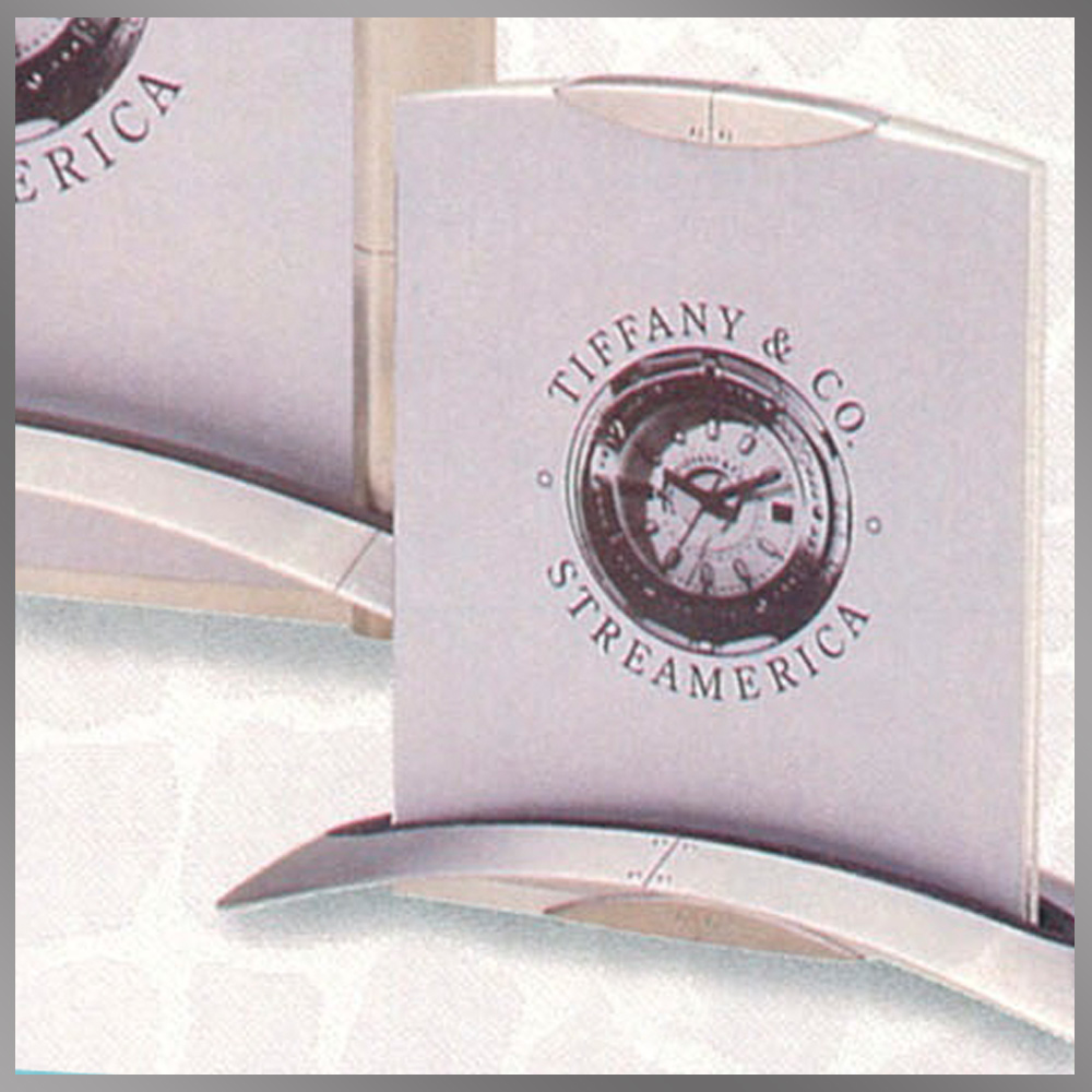 Tiffany & and Co. Streamerica Stainless Steel Airframe Picture Photo Frame Small Clip