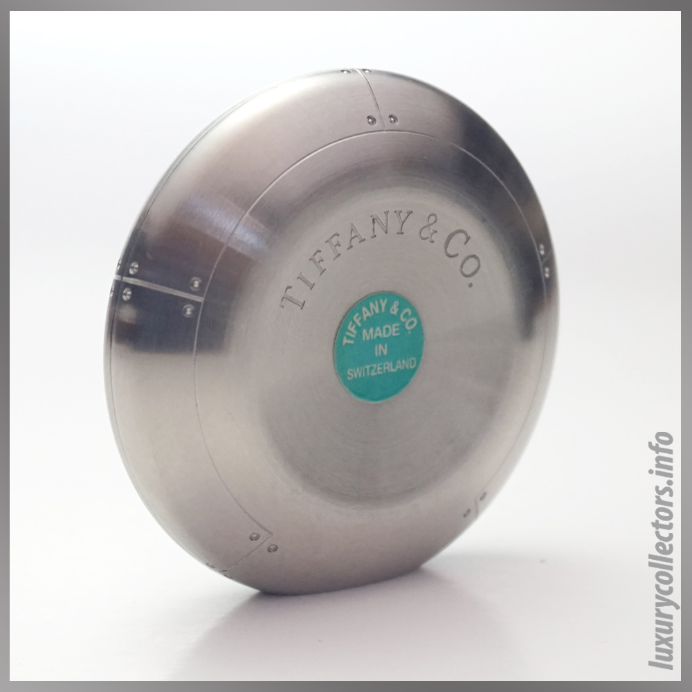 Streamerica Tiffany & adn Co. Perisphere Nesting Boxes Stainless Steel Paperweight Back Side View