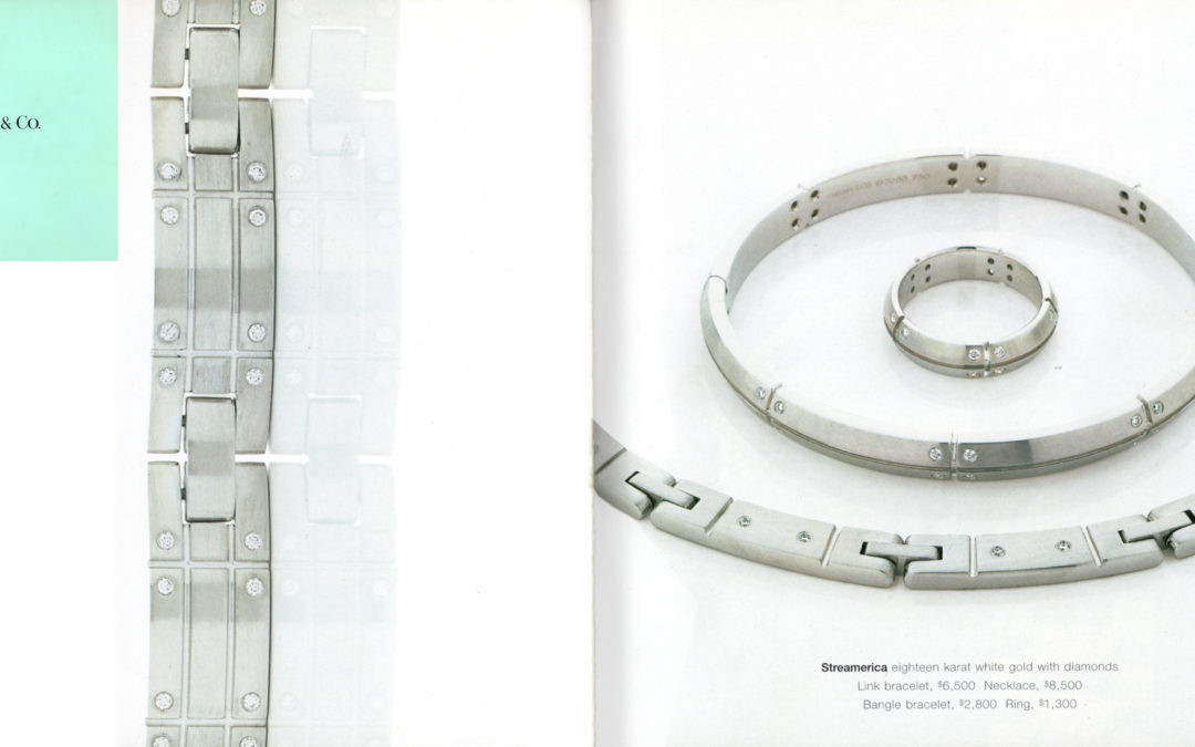 Tiffany & Co. Streamerica 18K White Gold Cuff Bracelet