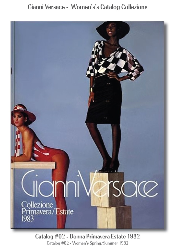 Gianni Versace Donna Collezione Primavera Estate Woman’s Spring Summer Catalog Fashion Supermodels #02, 1982 