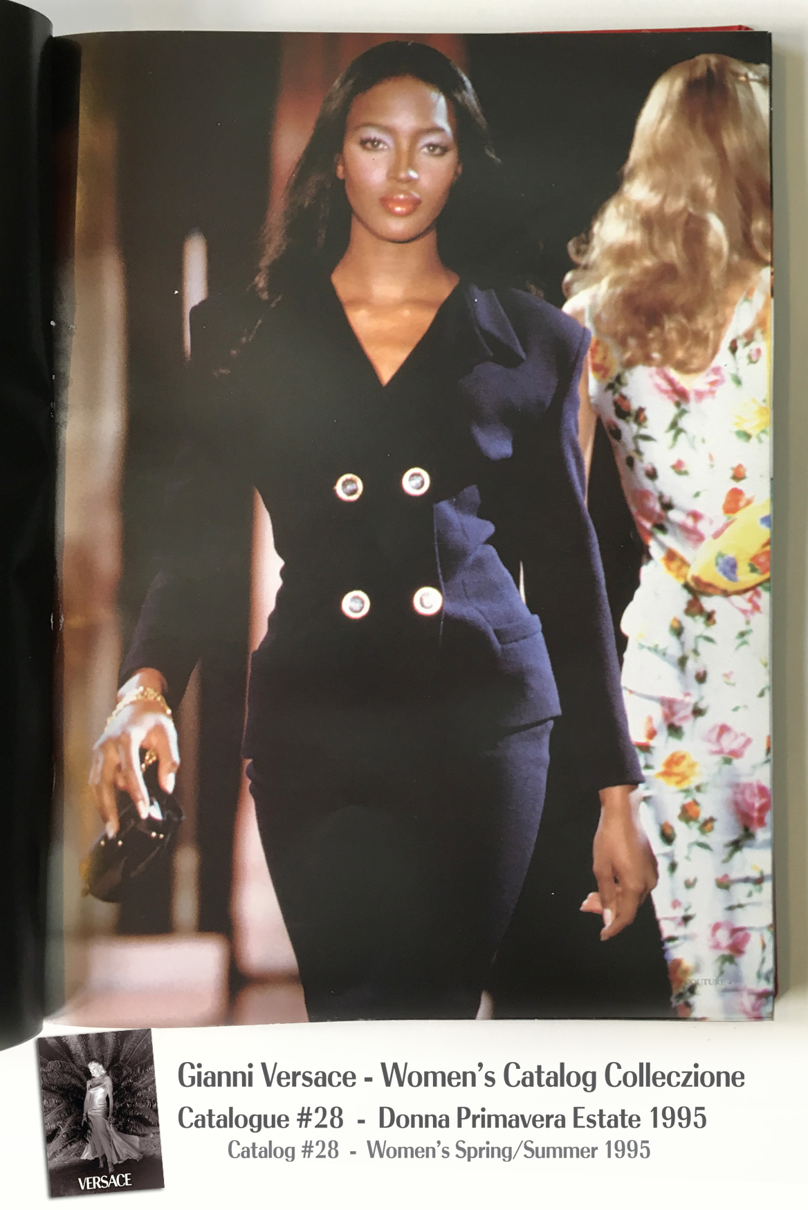 Naomi Campbell Gianni Versace Donna Collezione Primavera Estate Woman’s Spring Summer Thierry Perez Runway Models Catalog Fashion Supermodels #28, 1995