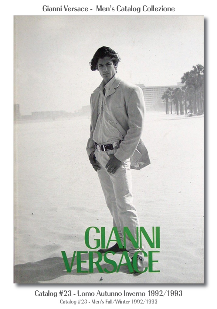 Gianni Versace UOMO Collezione Autunno Inverno Mens Fall Winter Catalog #23, 1992/1993 Miami South Beach Models Fashion 