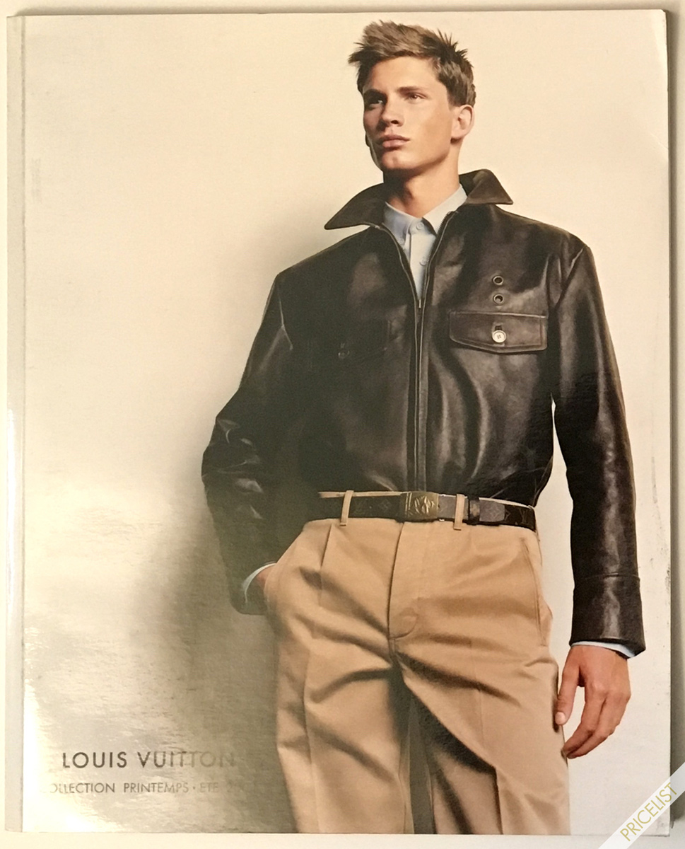 Louis Vuitton Fashion Catalog Spring Summer Men Women RTW Cover Printemps Ete Paris Marc Jacobs 2004 Bomber leather jacket