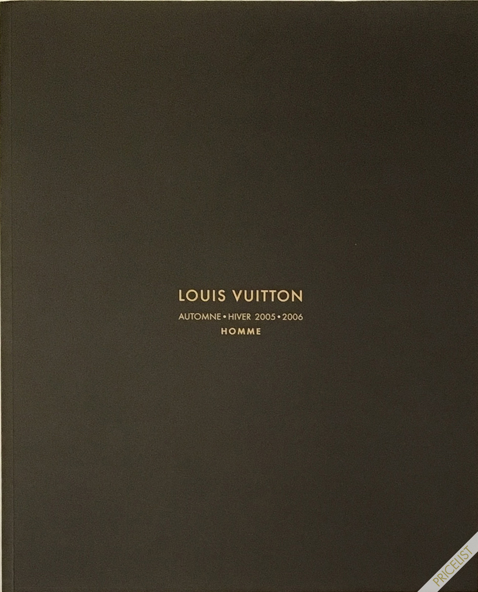 Louis Vuitton Paris Fashion Catalog Fall Winter Pret a Porter Ready to Wear RTW Cover Automne - Hiver Marc Jacobs Men Homme 2005 - 2006