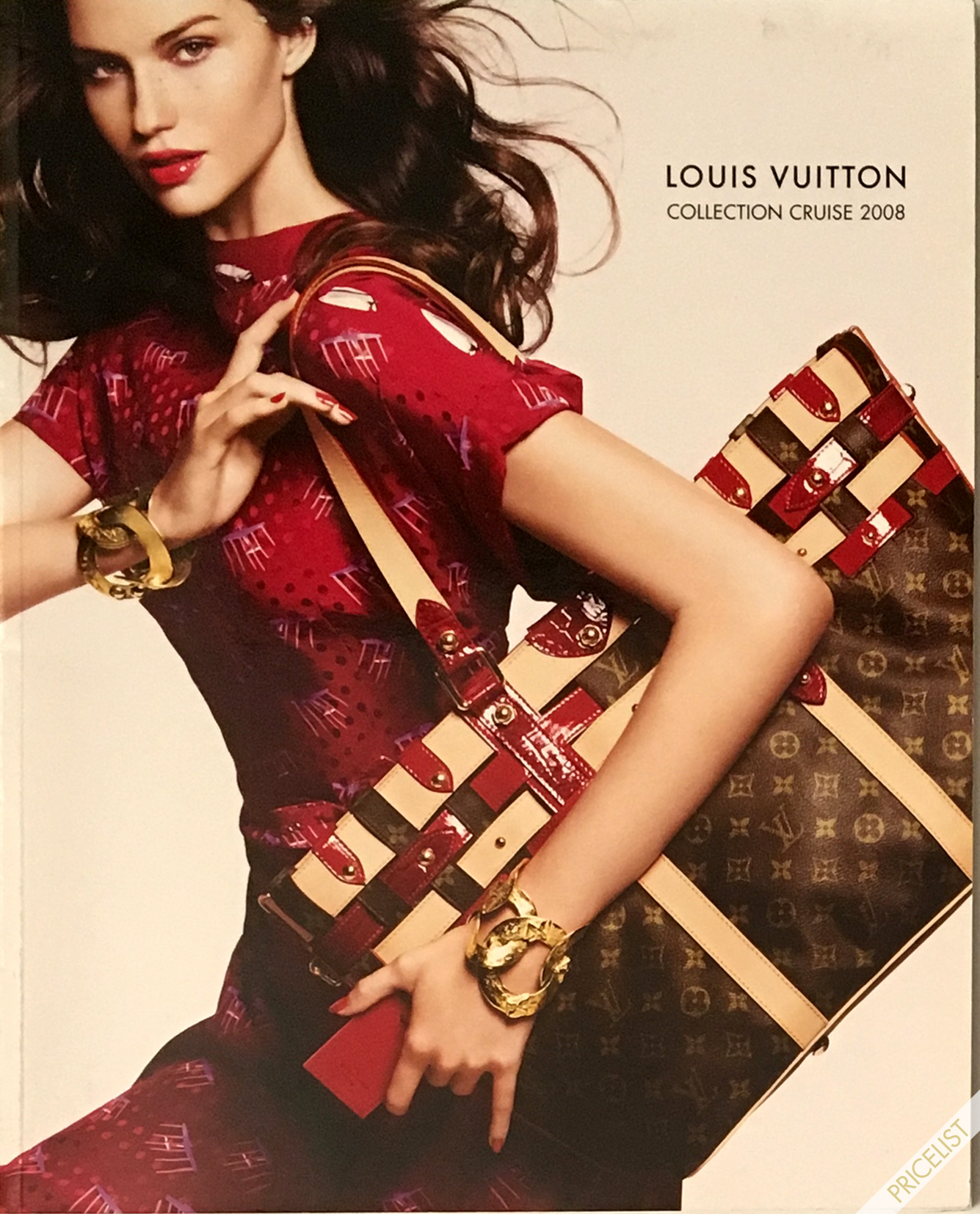 Louis Vuitton Fashion Catalog Cruise Men Women RTW Cover Croisiere Paris Marc Jacobs November Vacation 2008 Monogram Ruby Rubis Tote