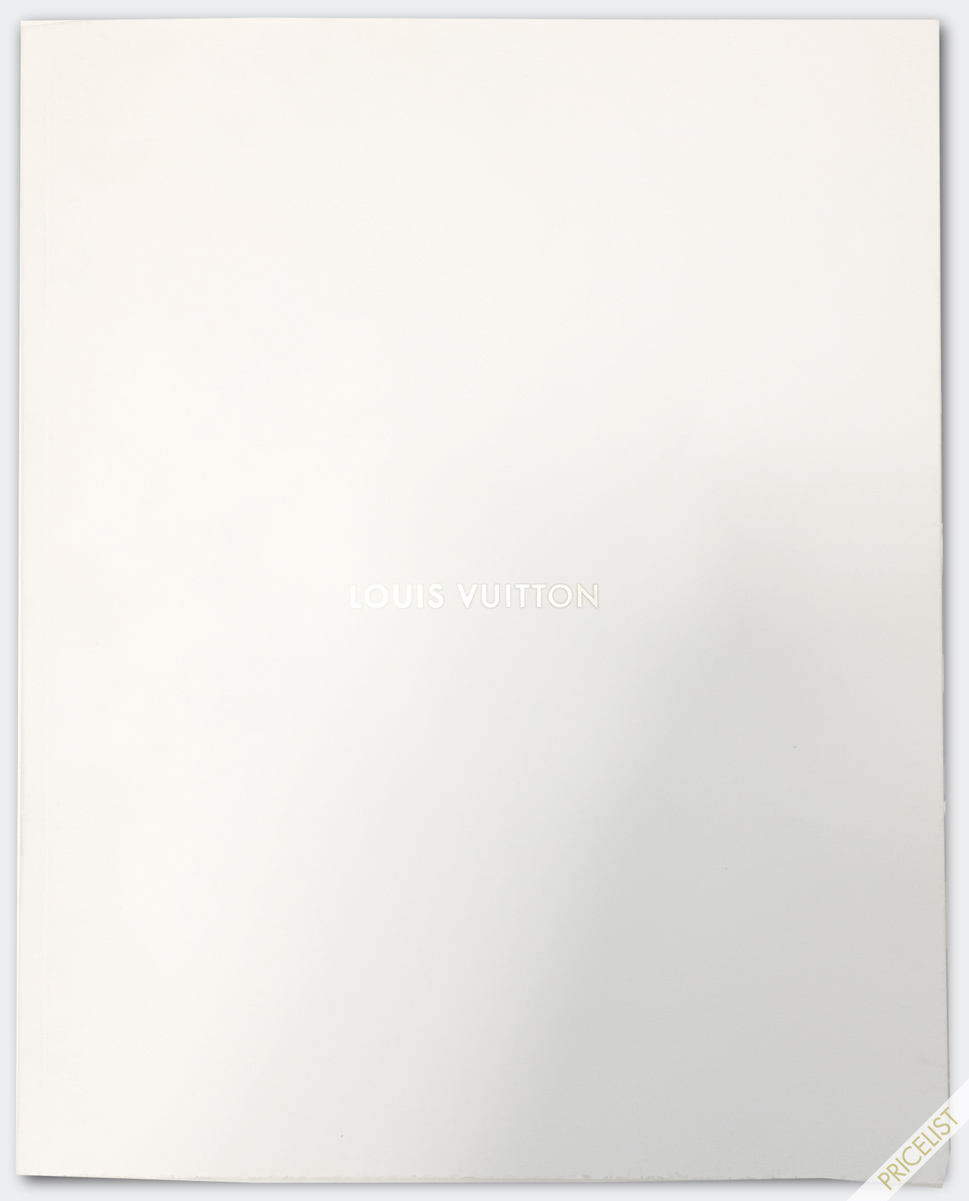 Louis Vuitton Paris Accessories Catalog Maroquinerie Holiday Men Women Cover 2015 PriceList Prices Nicolas Ghesquière Leather Goods Catalogue